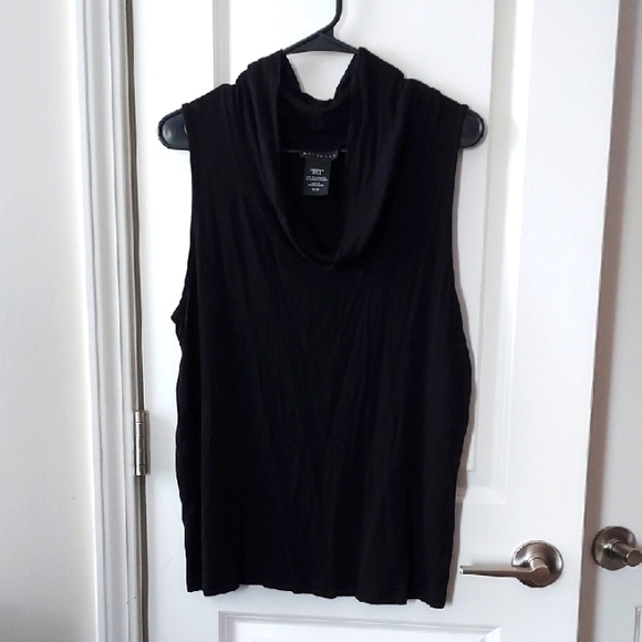 Metaphor Black Sleeveless Turtleneck Tank Top Xl - Picture 1 of 7